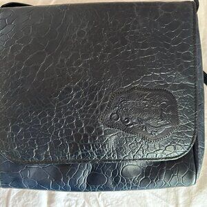 Navy Blue Carlos Falchi Crossbody Bag